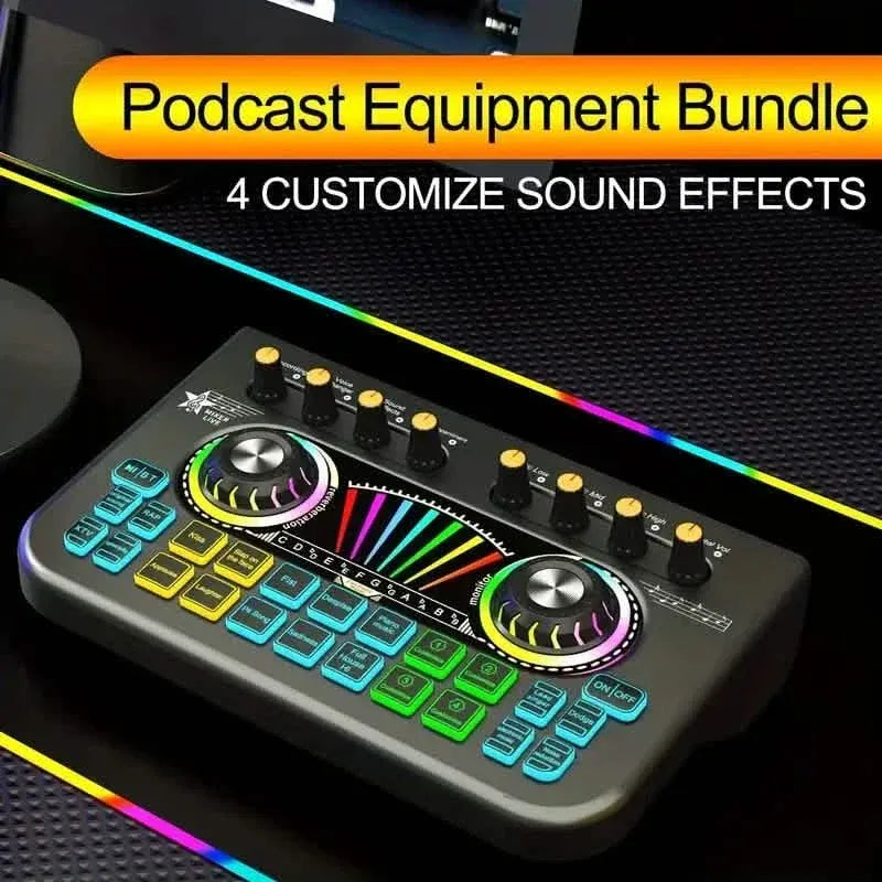Audio Mixer, Live Sound Card And Audio Interface With DJ Mixer Effects And Voice Changer - A-1 Thread Vault