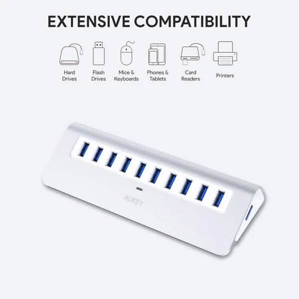 Aukey 10-Port CB-H6 USB 3.0 Hub - A-1 Thread Vault