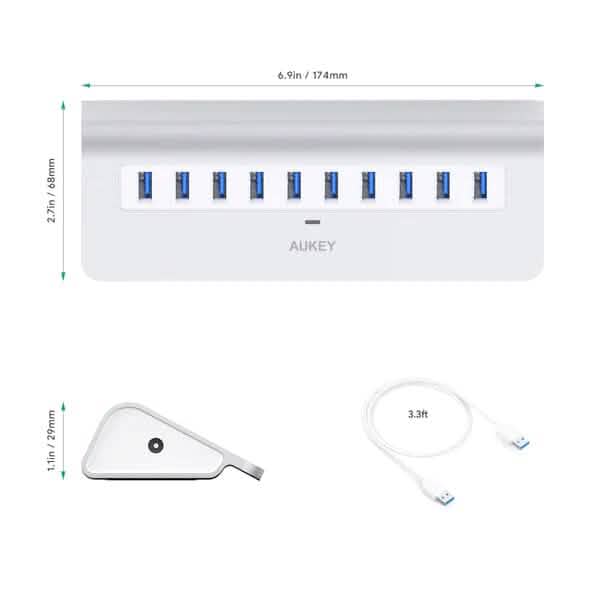 Aukey 10-Port CB-H6 USB 3.0 Hub - A-1 Thread Vault