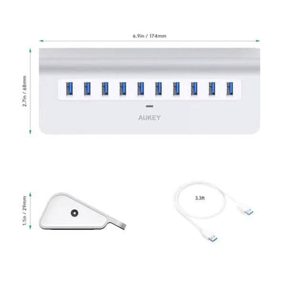 Aukey 10-Port CB-H6 USB 3.0 Hub - A-1 Thread Vault