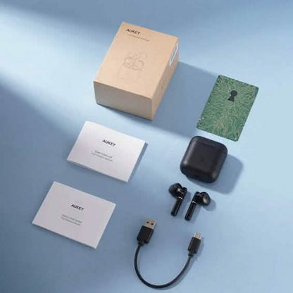 Aukey EP-T29 5.0 TWS Wireless Bluetooth Earphone Black - A-1 Thread Vault