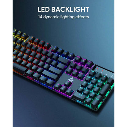 AUKEY KMG16 Mechanical Keyboard Blue Switches 104key - A-1 Thread Vault