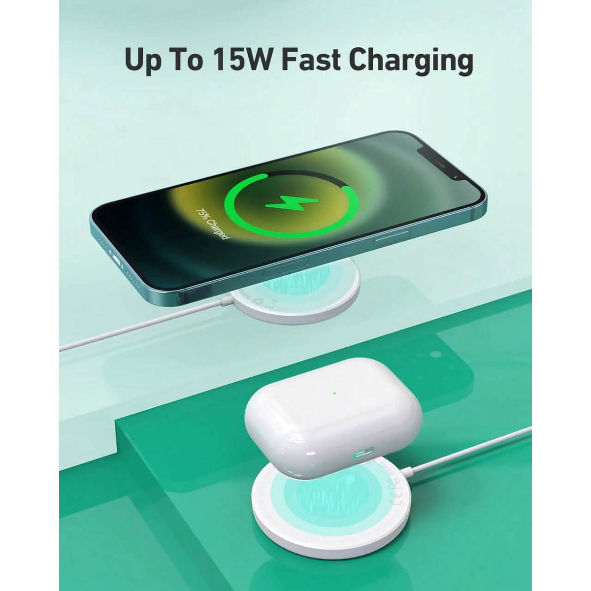 Aukey LC-A1 Aircore Wireless Charger 15W Magnetic Qi Certified - A-1 Thread Vault