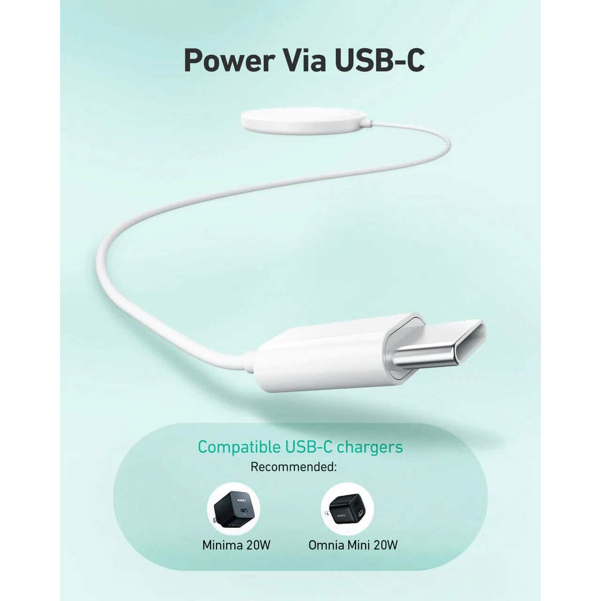 Aukey LC-A1 Aircore Wireless Charger 15W Magnetic Qi Certified - A-1 Thread Vault