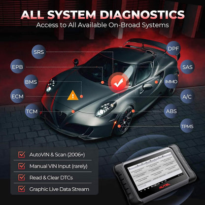 Autel MaxiCOM MK808S Bidirectional Scan Tool (Refurbished) - A-1 Thread Vault