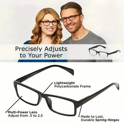 Auto Adjusting Multifocal Reading Glasses for Women and Men Bifocal Readers - A-1 Thread Vault
