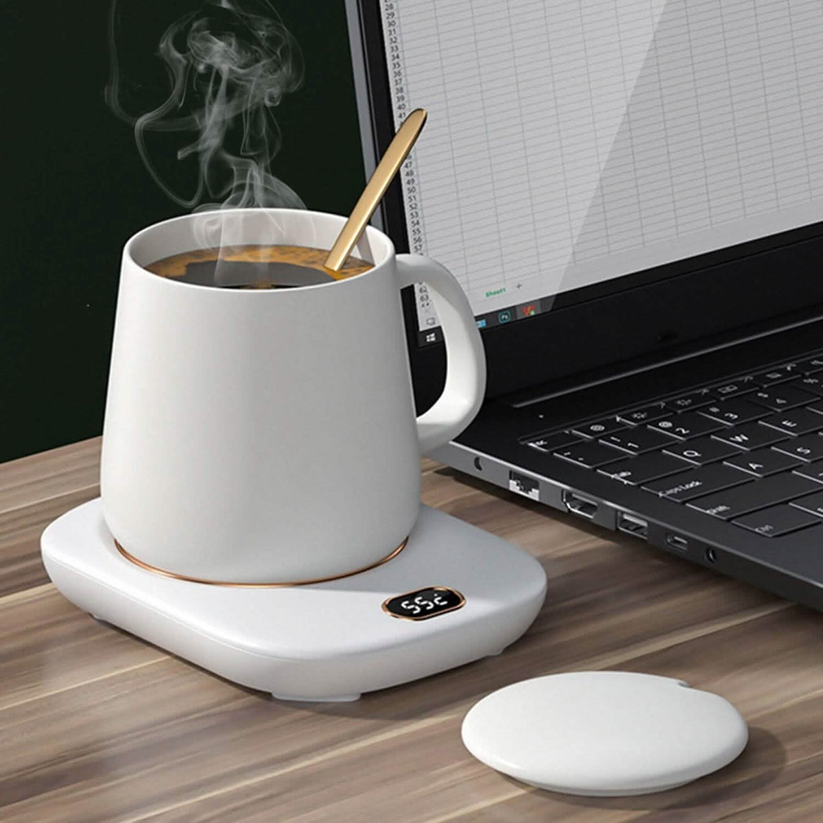 Auto Shut Off USB Coffee Mug Heating Plate with 3 Temperature Setting - A-1 Thread Vault