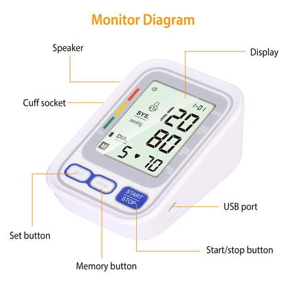 Automatic Arm Blood Pressure Monitor Digital - A-1 Thread Vault