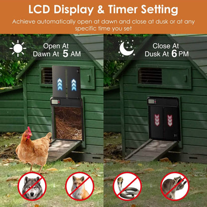 Automatic Chicken Coop Door with Timer Setting - A-1 Thread Vault