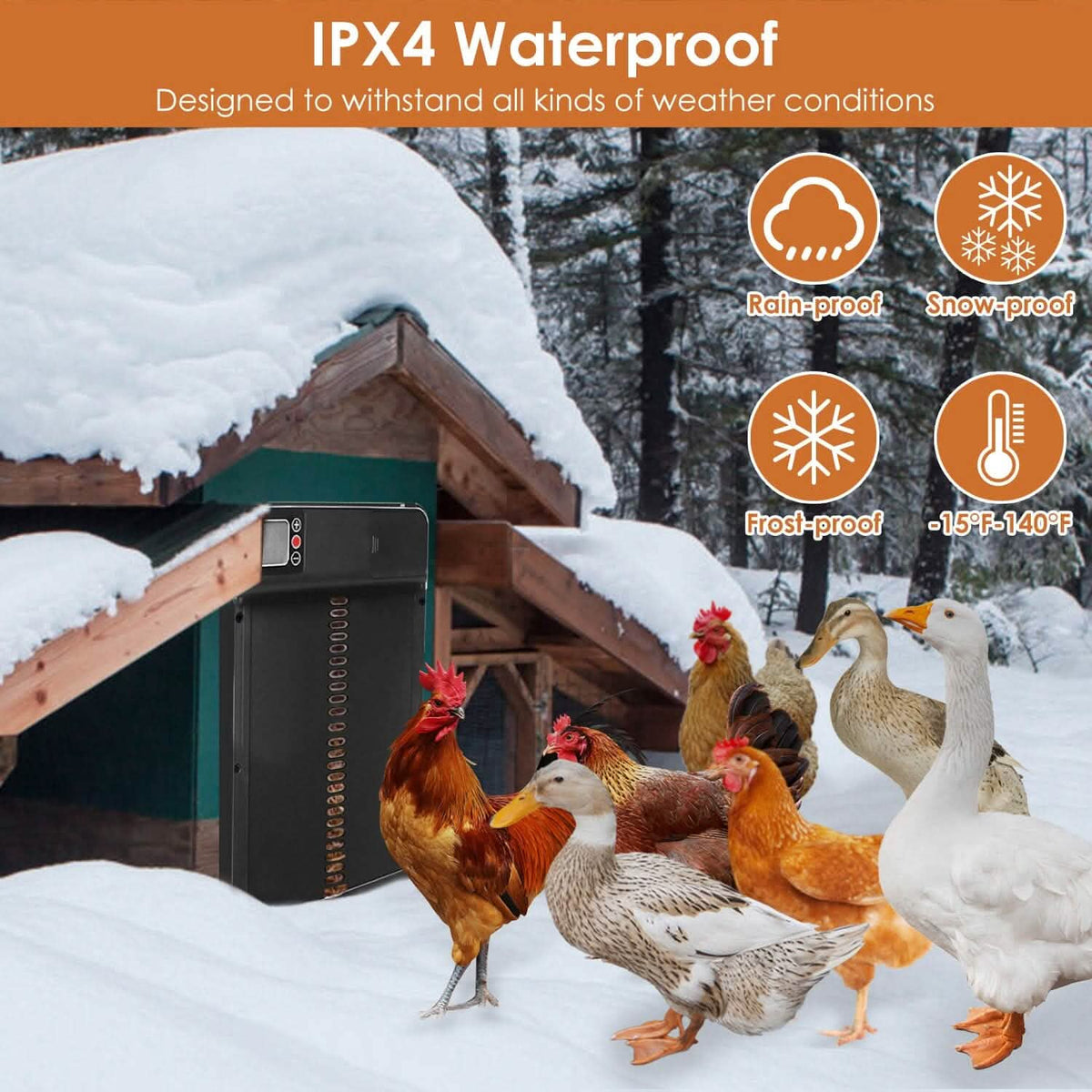 Automatic Chicken Coop Door with Timer Setting - A-1 Thread Vault