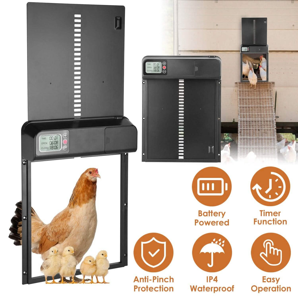 Automatic Chicken Coop Door with Timer Setting - A-1 Thread Vault