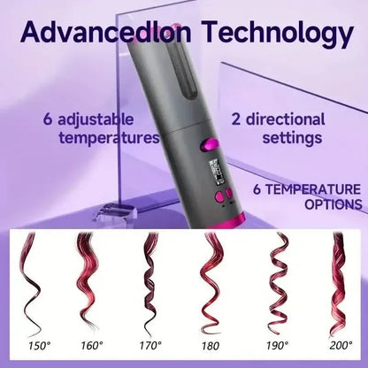 Automatic Curling Iron for Full-bodied Hair with 5 Temperature Settings - A-1 Thread Vault