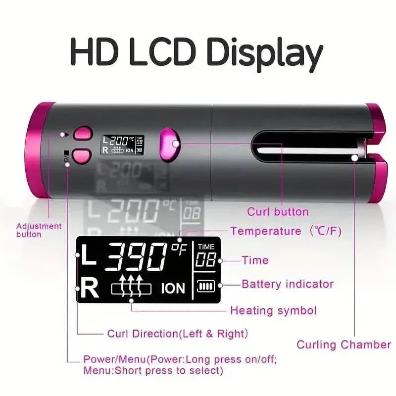 Automatic Curling Iron for Full-bodied Hair with 5 Temperature Settings - A-1 Thread Vault