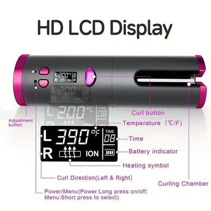 Automatic Curling Iron for Full-bodied Hair with 5 Temperature Settings - A-1 Thread Vault
