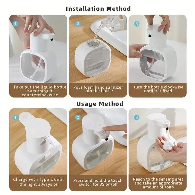 Automatic Foam Soap Dispenser – Touchless, USB Rechargeable, Adjustable Volume - A-1 Thread Vault