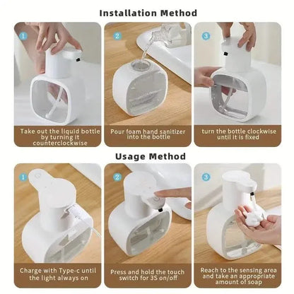 Automatic Foam Soap Dispenser – Touchless, USB Rechargeable, Adjustable Volume - A-1 Thread Vault