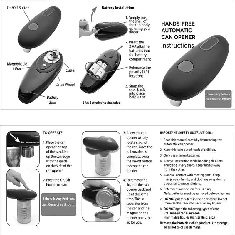 Automatic Jar Opener Electric, Safe & Easy to Use - A-1 Thread Vault