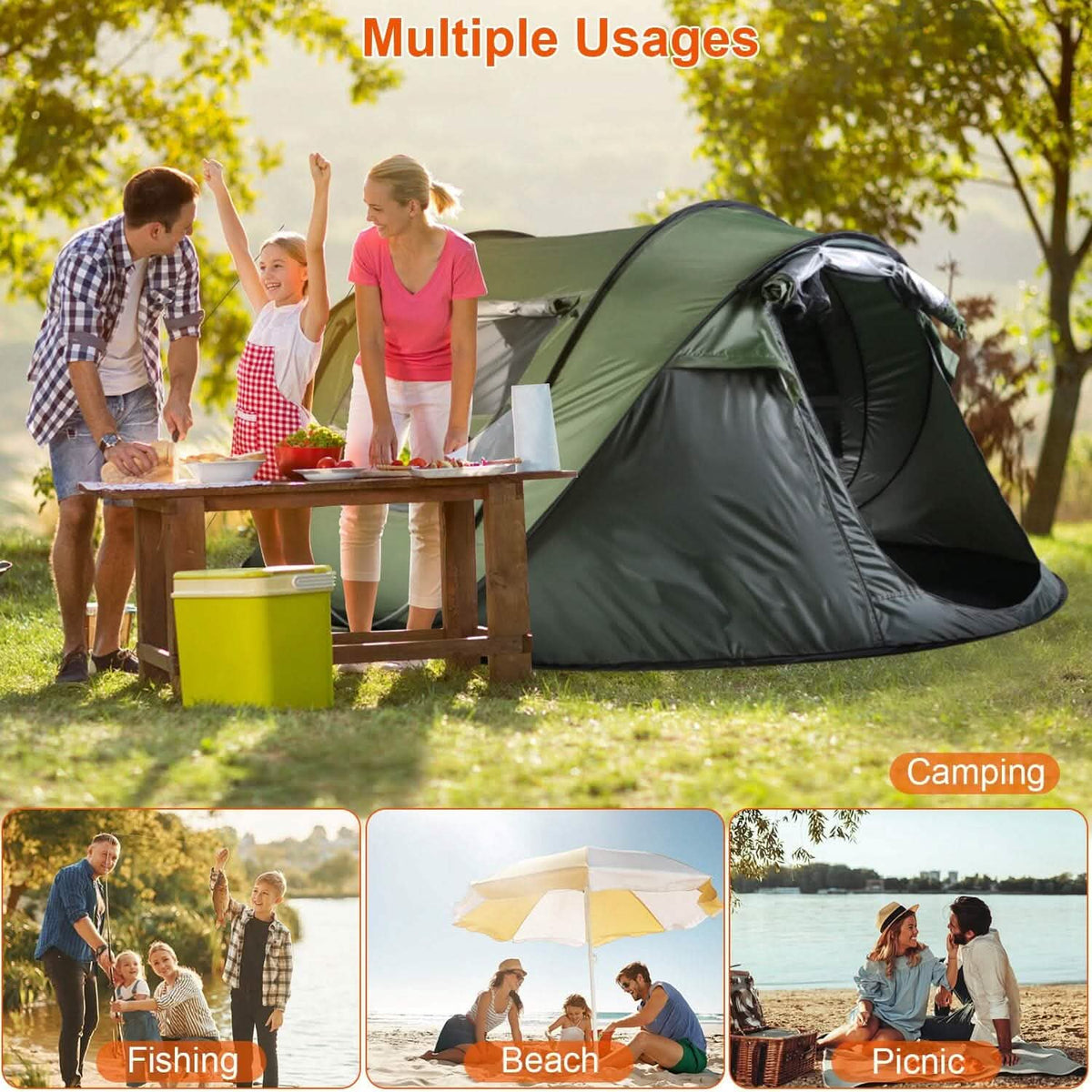 Automatic Pop Up Camping Tent - A-1 Thread Vault