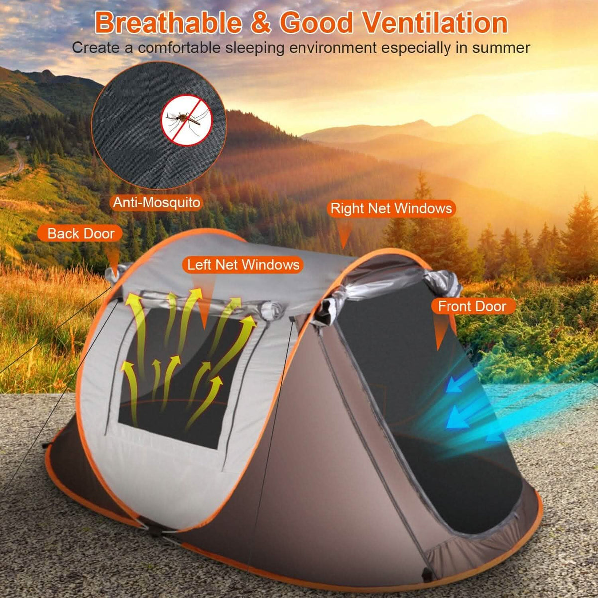 Automatic Pop Up Camping Tent - A-1 Thread Vault