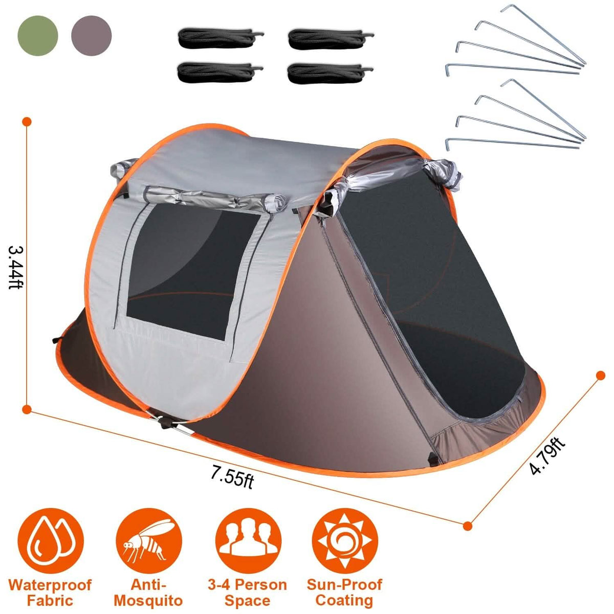Automatic Pop Up Camping Tent - A-1 Thread Vault