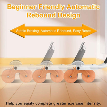 Automatic Rebound Abdominal Wheel Roller for Core Strength with Timer Kneel Pad - A-1 Thread Vault