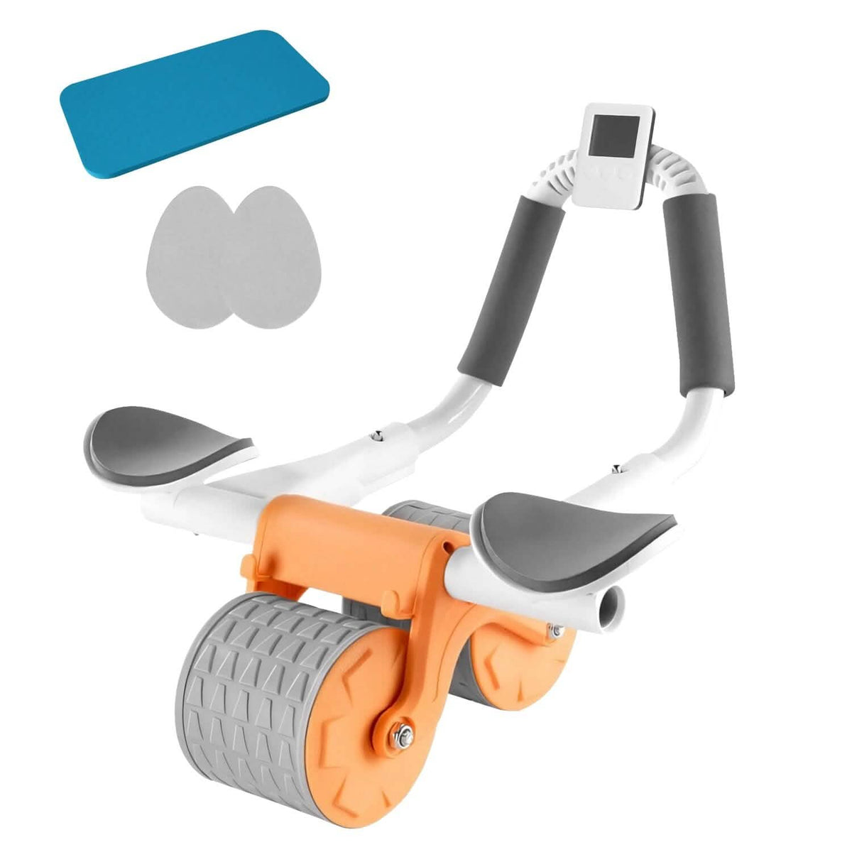 Automatic Rebound Abdominal Wheel Roller for Core Strength with Timer Kneel Pad - A-1 Thread Vault
