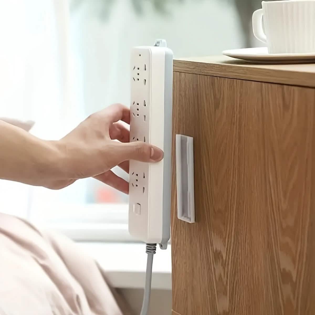 2-Pack Removable Wall Decals – Space-Saving Organizer for Surge Protectors - A-1 Thread Vault