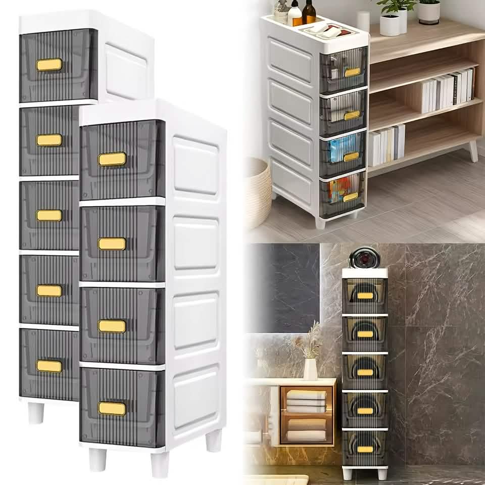 Slimline Multi-Drawer Storage Cabinet – 3, 4, or 6 Layer - A-1 Thread Vault