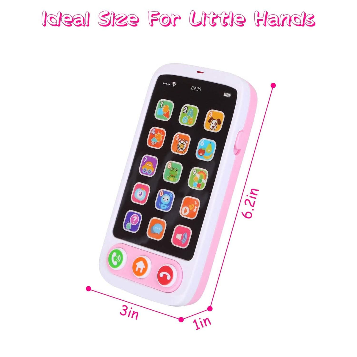 Baby Infant Interactive Educational Phone with Music Light - A-1 Thread Vault