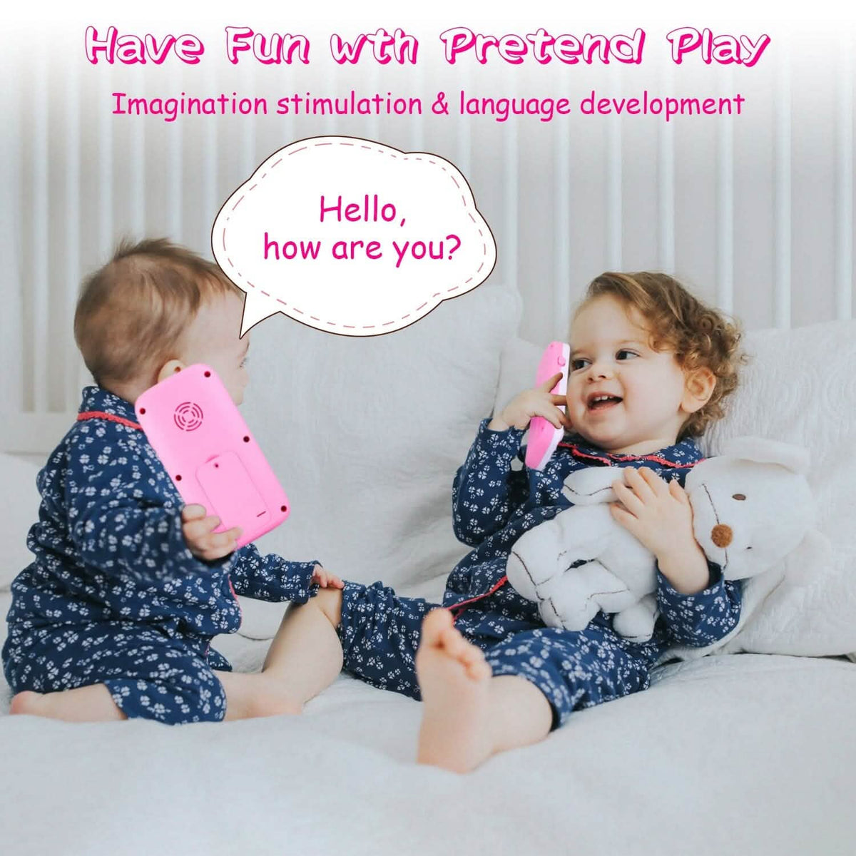Baby Infant Interactive Educational Phone with Music Light - A-1 Thread Vault