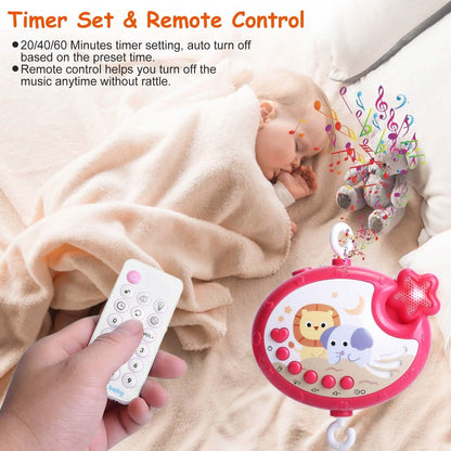 Baby Musical Crib Bed Bell Rotating Mobile Star Projection - A-1 Thread Vault