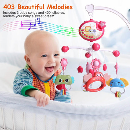 Baby Musical Crib Bed Bell Rotating Mobile Star Projection - A-1 Thread Vault