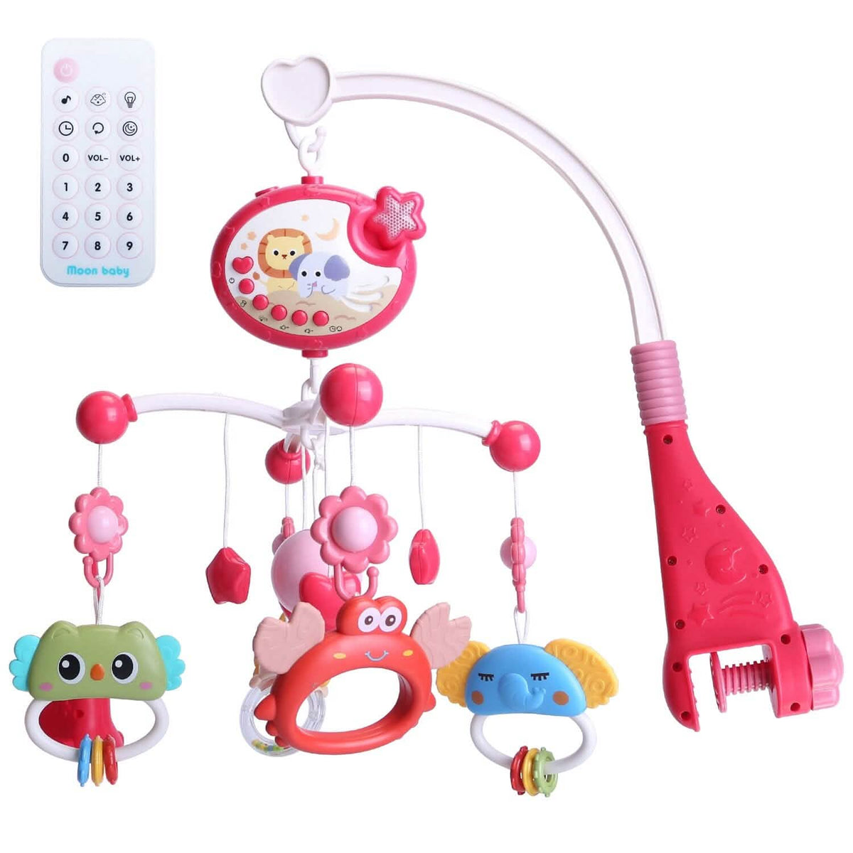 Baby Musical Crib Bed Bell Rotating Mobile Star Projection - A-1 Thread Vault