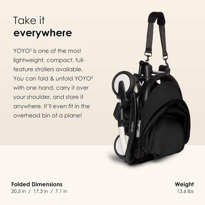 BABYZEN YOYO2 Stroller Lightweight & Compact - Black (Refurbished) - A-1 Thread Vault