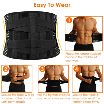 Back Support Brace Breathable Mesh Lumbar Support Belt - A-1 Thread Vault