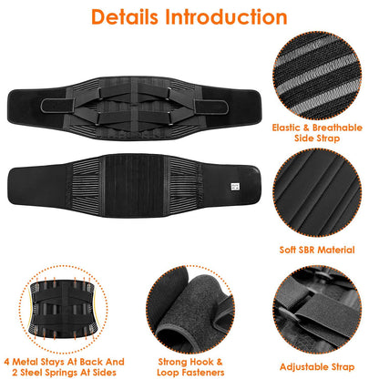 Back Support Brace Breathable Mesh Lumbar Support Belt - A-1 Thread Vault