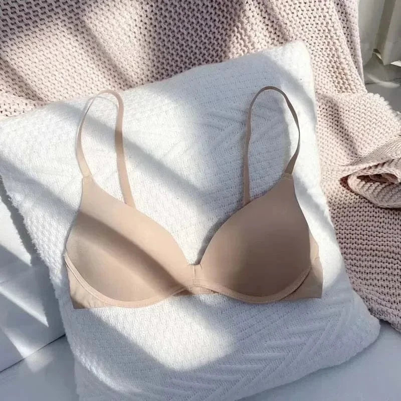 Backless Bras for Women Seamless Underwear Sexy Lingerie 3/4 Cup Bralette Top Wireless Brassiere Intimates Comfort T Shirt Bra - A-1 Thread Vault