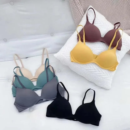 Backless Bras for Women Seamless Underwear Sexy Lingerie 3/4 Cup Bralette Top Wireless Brassiere Intimates Comfort T Shirt Bra - A-1 Thread Vault