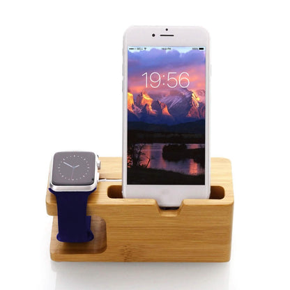 Bamboo Wood Charging Stand for Apple Watch - A-1 Thread Vault