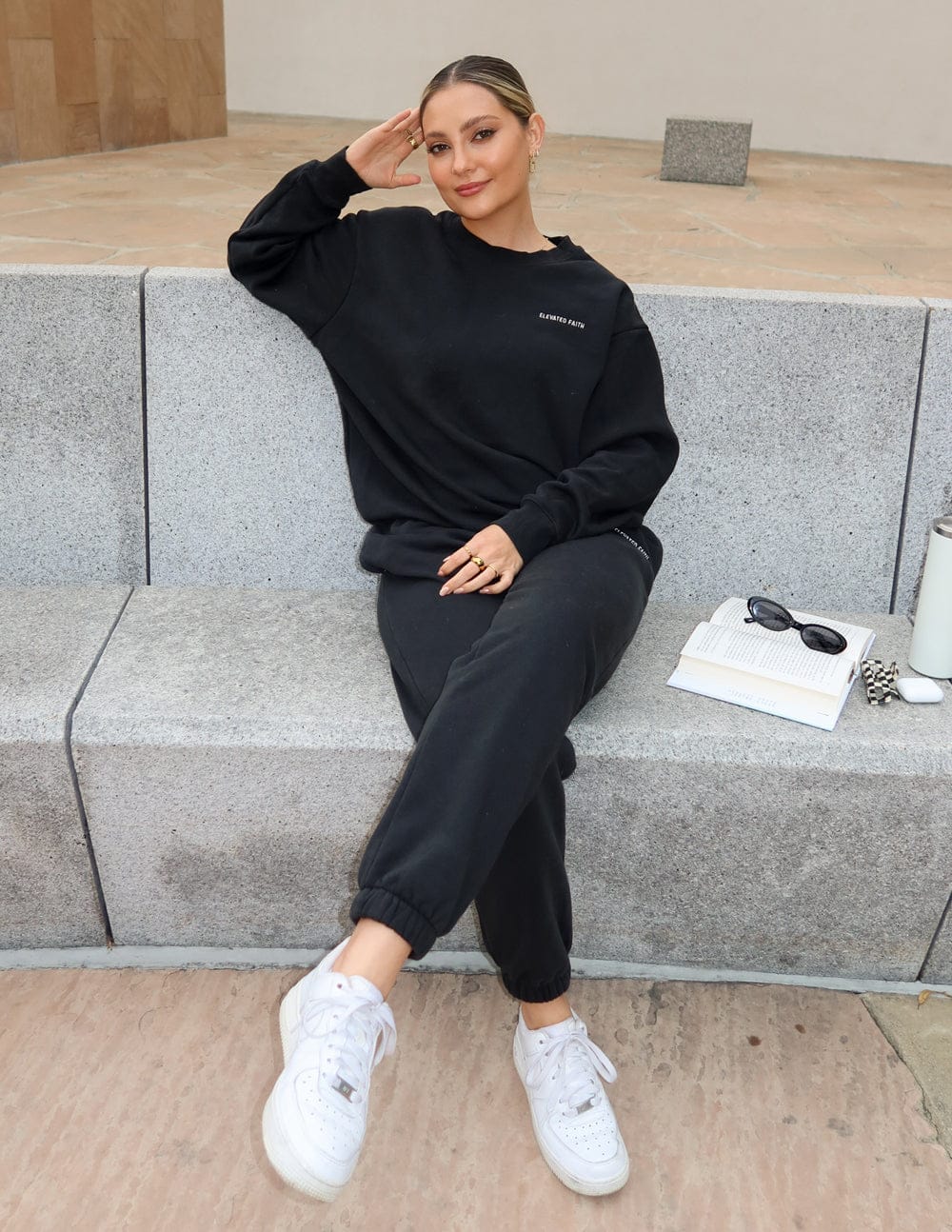 Basics Black Unisex Crewneck - A-1 Thread Vault