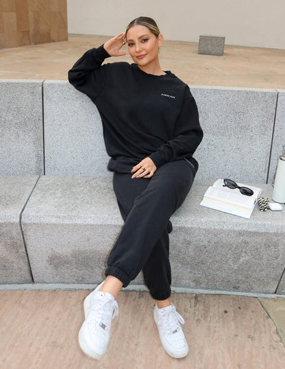 Basics Black Unisex Crewneck - A-1 Thread Vault