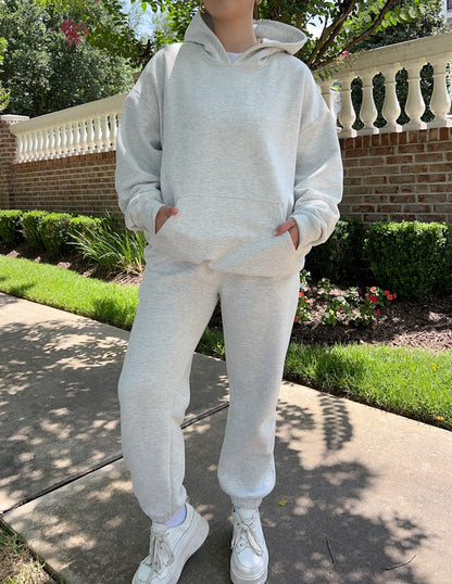 Basics Cloud Grey Unisex Hoodie - A-1 Thread Vault