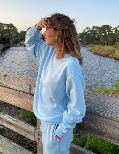Basics Dream Blue Unisex Crewneck - A-1 Thread Vault