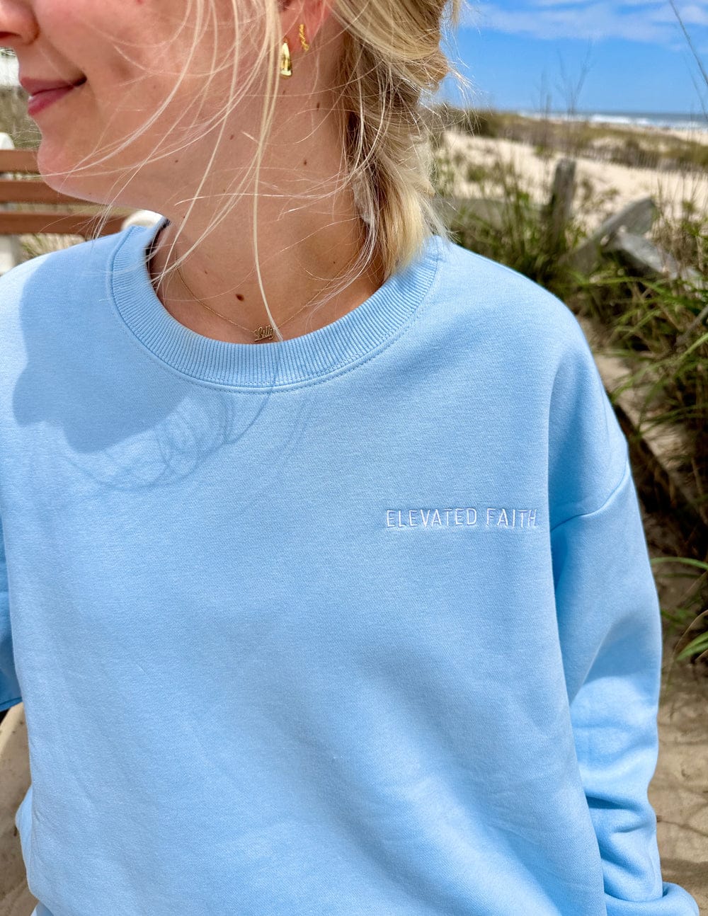 Basics Dream Blue Unisex Crewneck - A-1 Thread Vault