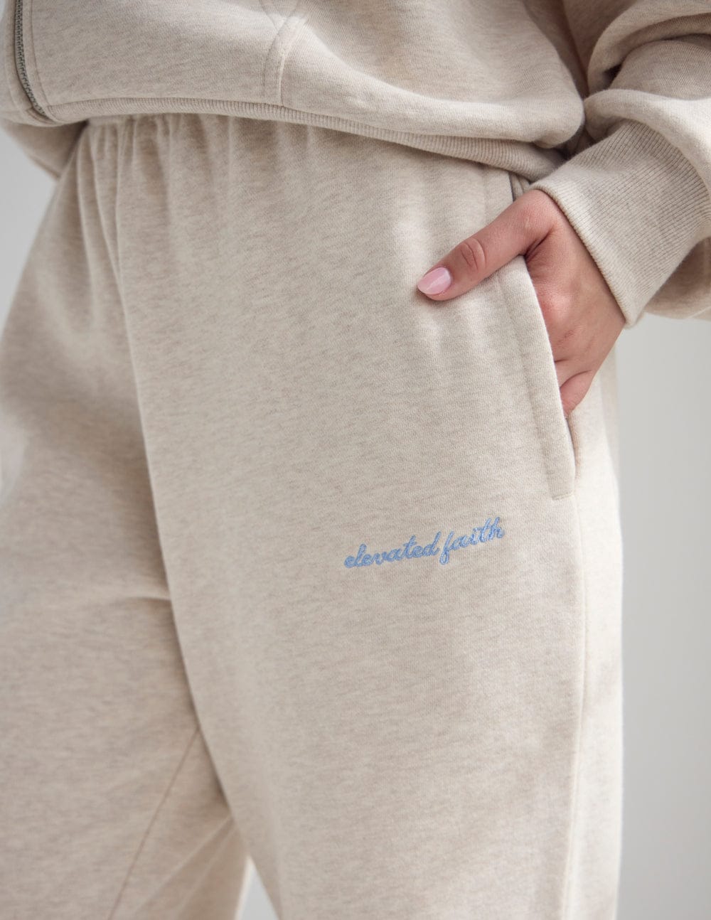 Basics Eggshell Wide Leg Sweatpant - A-1 Thread Vault