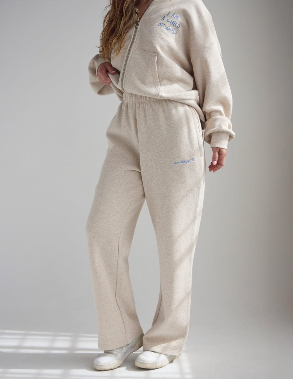Basics Eggshell Wide Leg Sweatpant - A-1 Thread Vault