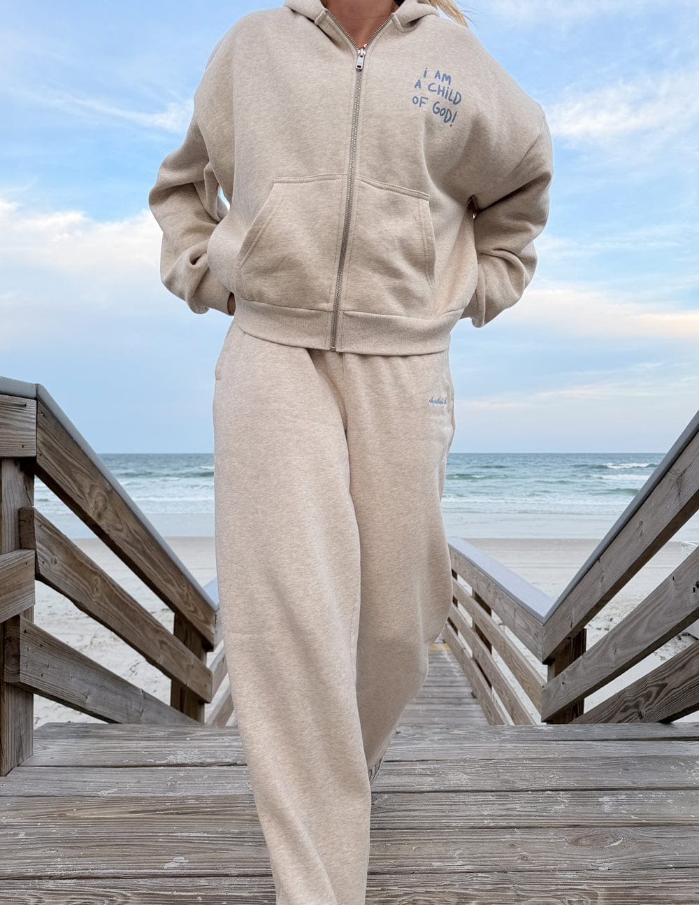 Basics Eggshell Wide Leg Sweatpant - A-1 Thread Vault