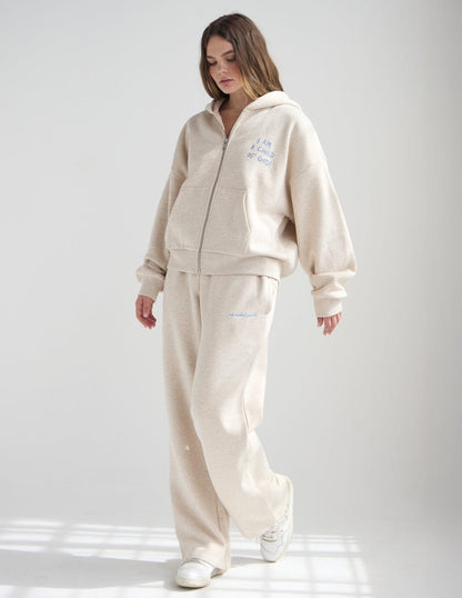Basics Eggshell Wide Leg Sweatpant - A-1 Thread Vault
