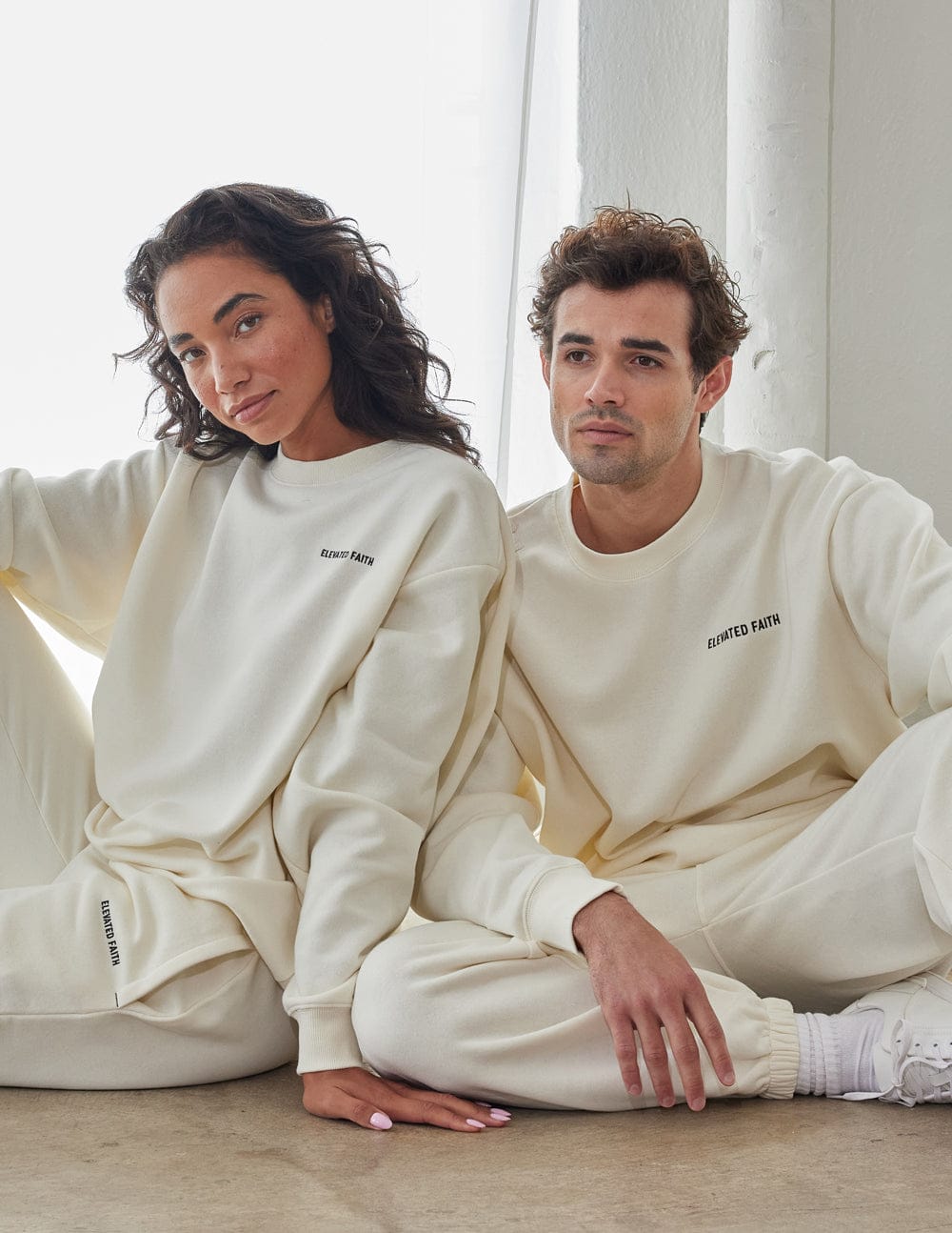 Basics White Sand Unisex Crewneck - A-1 Thread Vault