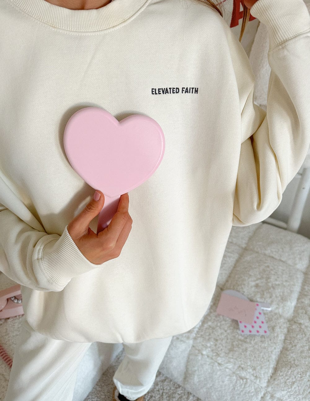 Basics White Sand Unisex Crewneck - A-1 Thread Vault
